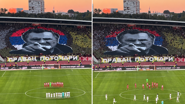 Sırbistan’da skandal! Kızılyıldız tribünlerinden “Bosna Kasabı” Mladiç’e özel koreografi