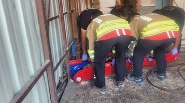 Hatay Antakya'da bir iş yerinde yük asansörü düştü, 1 kişi yaralandı