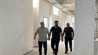 Boyabat'ta TOBB'un yaptığı okul inşaatında İlçe Milli Eğitim Müdürü incelemelerde bulundu