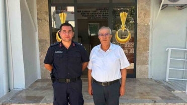 Çameli Belediye Başkanı, terfi eden İlçe Jandarma Komutanı'nı ziyaret etti