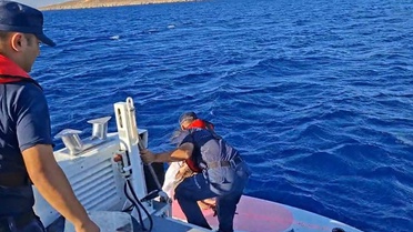 Muğla Datça'da kürek sörfünde sürüklenen 2 kişi Sahil Güvenlik'le kurtarıldı