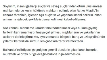 Dışişleri Sözcüsü Keçeli'den Mladiç için askeri tören düzenlenmesine tepki