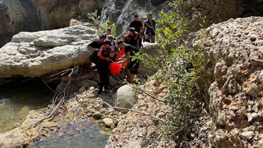 Kahramanmaraş Galgamaç Kanyonu'nda düşen vatandaş AFAD ve UMKE ile kurtarıldı