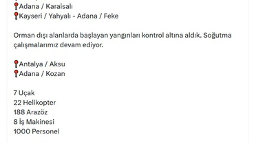 OGM: 4 orman yangını kontrol altına alındı