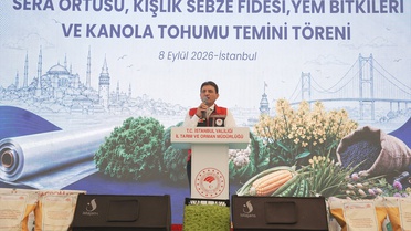 Silivri'de çiftçilere sera örtüsü, fide ve tohum dağıtıldı
