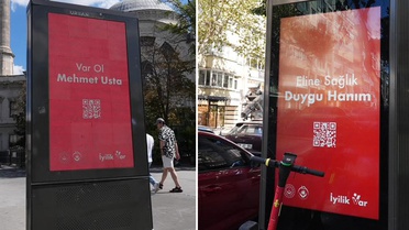 81 ildeki billboardlarda yer alan QR kodlu mesajlar merak uyandırdı
