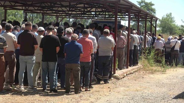 Aksu yangınında tahliye sırasında kalp krizi geçiren Hasan Kahya toprağa verildi
