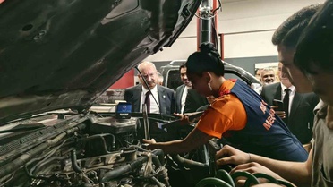 ATO Başkanı Baran, Şaşmaz’da kadın motor ustası Kuşçu’yu ziyaret etti