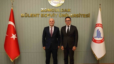 Zonguldak Başsavcısı Kapağan, BEUN Rektörü Ulusoy'u makamında ziyaret etti