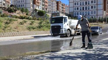 Battalgazi'de temizlik seferberliği, Orduzu, Kırkgöz ve Kadıçayırı'nda cadde ve parklar elden