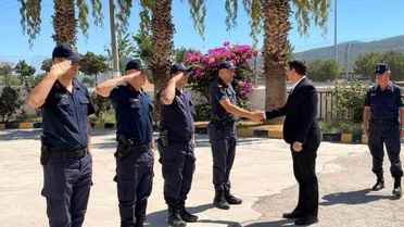 Buharkent Kaymakamı Haydaroğlu, Jandarma Komutanlığında Güvenlik Brifingi Aldı