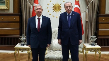 Cumhurbaşkanı Erdoğan, Mansur Yavaş'ı kabul etti