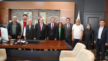 Erzurum Kent Konseyi Başkanı Tanfer, İl Sağlık Müdürü Meral'i ziyaret etti