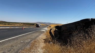 Siirt Kurtalan'da otomobil takla attı, sürücü Umut Çiftçi hastaneye kaldırıldı