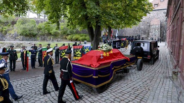 Norveç Kralı 5. Harald'ın cenazesi Oslo Katedrali'nde düzenlenen törenle toprağa verildi