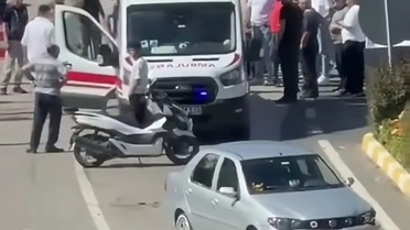 Ordu Altınordu'da otomobille çarpışan motosikletin sürücüsü ağır yaralandı