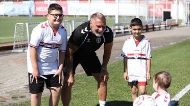 Samsunspor, Çorum FK maçı hazırlıklarında taktik çift kale maç yaptı