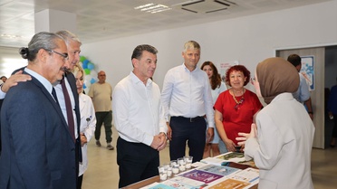 Tekirdağ'da AK Parti Şarköy İlçe Başkanı Ersoy, NKÜ Rektörü Şahin'i ziyaret etti