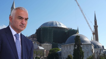 Ayasofya'nın mihrap bölümündeki kubbede güçlendirme ve konservasyon çalışmaları başlıyor