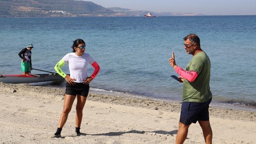 Kürek milli takımının Çanakkale kampında 10 sporcu ter döküyor