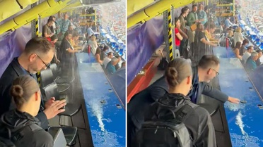Camp Nou'yu su bastı