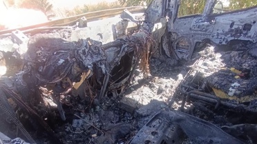 Eskişehir Sivrihisar'da kargo aracı seyir halindeyken yanarak kullanılamaz hale geldi
