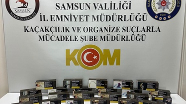 Samsun İlkadım'da kaçakçılık operasyonunda 5 bin 200 makaron ele geçirildi