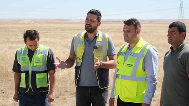 Sivrihisar'da trafo merkezi projesinde zemin etüdü başladı