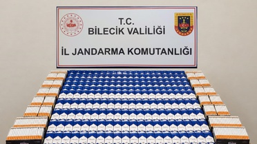 Bilecik Söğüt'te jandarma operasyonunda bin 288 paket dolu makaron ele geçirildi