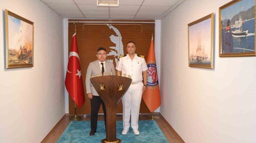 Marmaris'te Sahil Güvenlik Güney Ege Grup Komutanı SG Yarbay Orhan Öğrenci görevine başladı