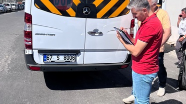 Karadeniz Ereğli'de 120 öğrenci servisi belge ve donanım denetiminden geçti