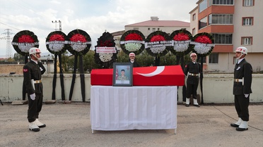 Askeri araç kazasında şehit olan asker, Hakkari'de son yolculuğuna uğurlandı
