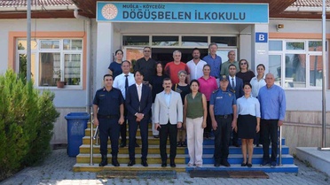 Köyceğiz'de uyum haftasında öğrenciler okullarıyla buluştu, Kaymakam Kumcu da katıldı