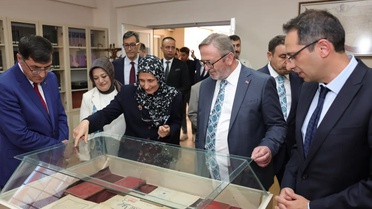 Kütahya protokolü, Mustafa Hakkı Yeşil ve Gülten Dayıoğlu kütüphanelerini ziyaret etti