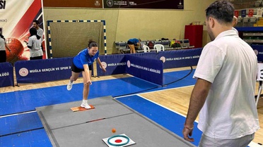 Milli sporcu Sıla Aleyna Çelebi, Muğla'da Hemsball Türkiye Şampiyonası'nda mücadele ediyor