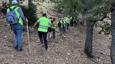 Yeşilay Hatay Şubesi İskenderun'da doğa yürüyüşü ve tırmanma etkinliği düzenledi