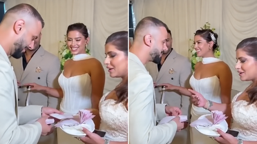 Kızılcık Şerbeti'nin Aylin'i Hamide Akkuş nişanlandı: Tepsiye para yağdı