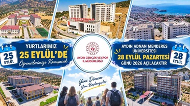 Aydın'da ADÜ yurtları yeni dönem için 25 Eylül'de açılıyor