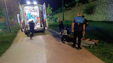 Battalgazi’de scooter kazasına ekiplerden hızlı müdahale