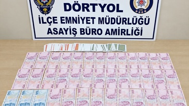 Hatay Dörtyol'da kumar operasyonunda 5 kişiye 58 bin 20 lira ceza kesildi