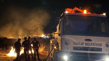 İskilip'te 6 gündür süren anız yangınlarında 20 bin dekar alan zarar gördü