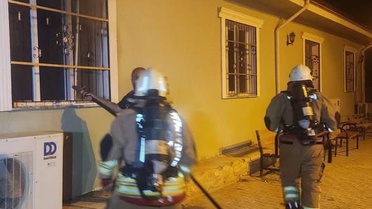 Hatay Kırıkhan'da caminin çatısında çıkan yangın kısa sürede kontrol altına alındı