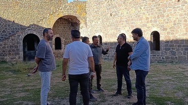 Erzurum Nene Hatun Milli Parkı'ndaki restorasyon çalışmaları yerinde incelendi