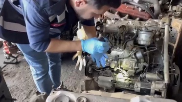Samsun Tekkeköy'de iş yerinde 3 gümrük kaçağı otomobil motoru ele geçirildi