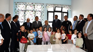 Bilecik Söğüt'te Karabuda çiftinin yaptırdığı 8 derslikli anaokulu törenle açıldı
