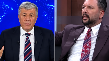 Canlı yayında bir anda tansiyon yükseldi! Birbirlerine girdiler