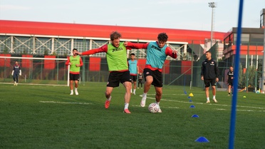 Arca Çorum FK, Alanyaspor maçı hazırlığında dar alan ve sprint çalıştı