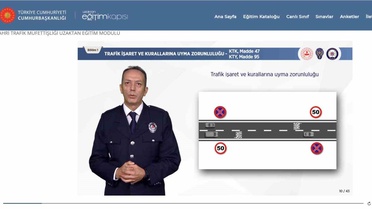 Fahri trafik müfettişleri için uzaktan eğitim modülü devrede