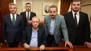 Faruk Çelik, Cumhurbaşkanı Erdoğan ile Rize'de görüştü