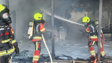 Balıkesir Gömeç'te site deposunda yangın çıktı, depo kullanılamaz halde